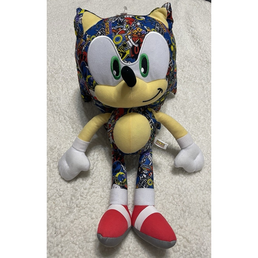 Sonic "Sticker Bomb" Plush Toy Factory, Official License Sega
